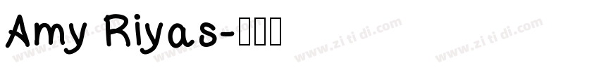 Amy Riyas字体转换